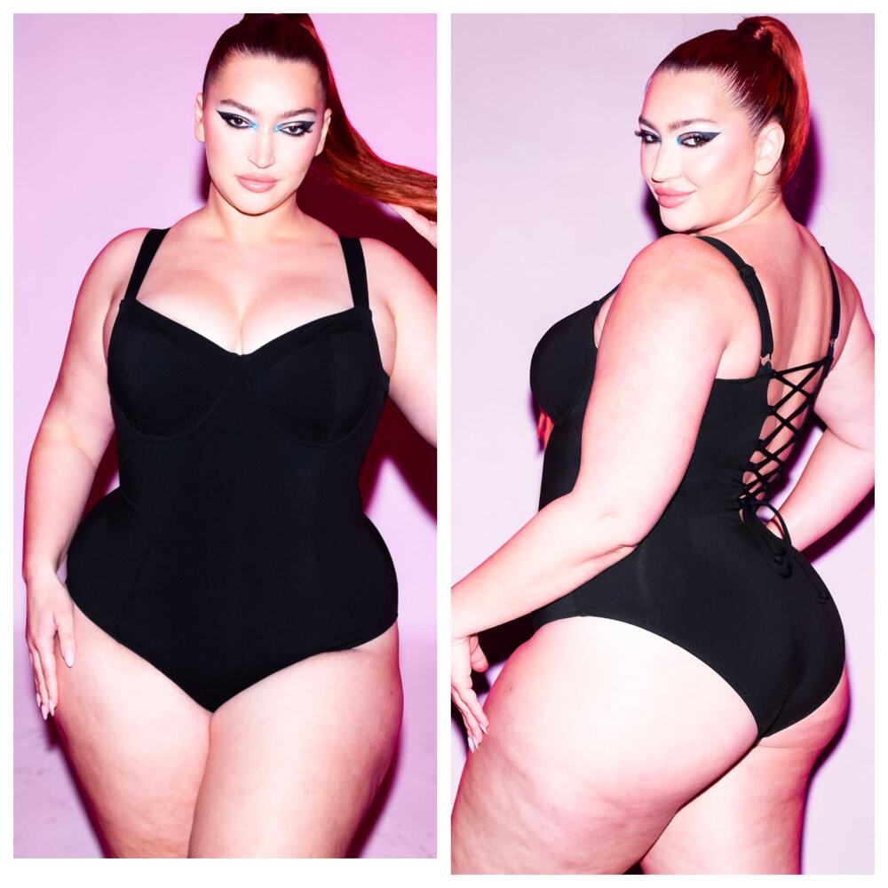 TA3 Lifty Black One Piece Swimsuit XL Regular Length Cup B/C NWT